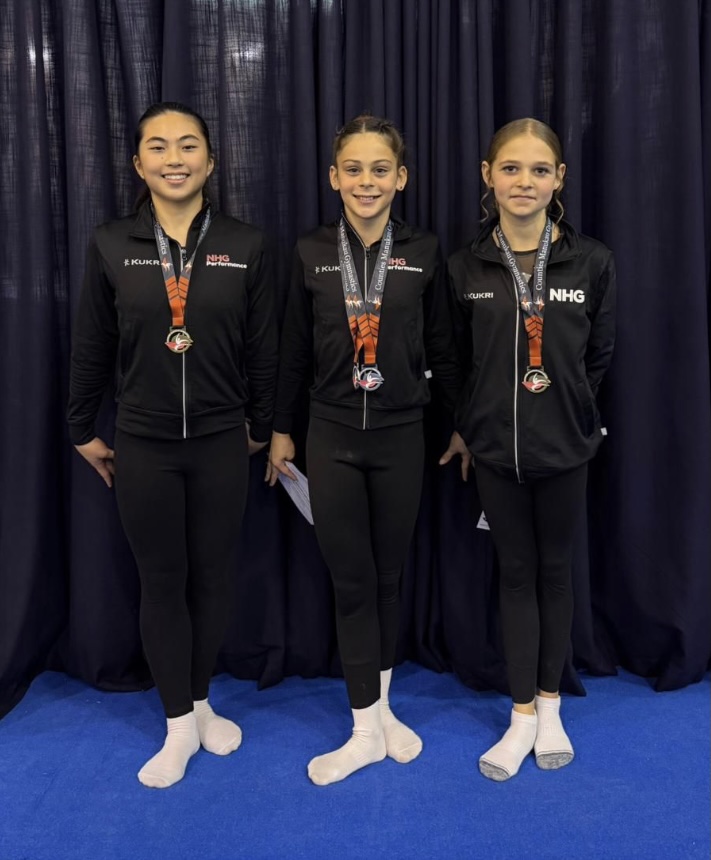 Aline, Sophia and Quinn - NHG Gymnasts selected for Pharaohs Cup 2026